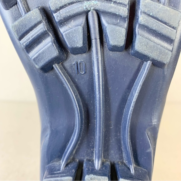 143 Girl~Women’s Red/Navy Tartan‎ Plaid Tall/Knee High Rubber Rain Boots~Sz 10 - Picture 12 of 12